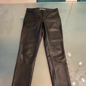 Esqualo faux leather pants. Slim leg